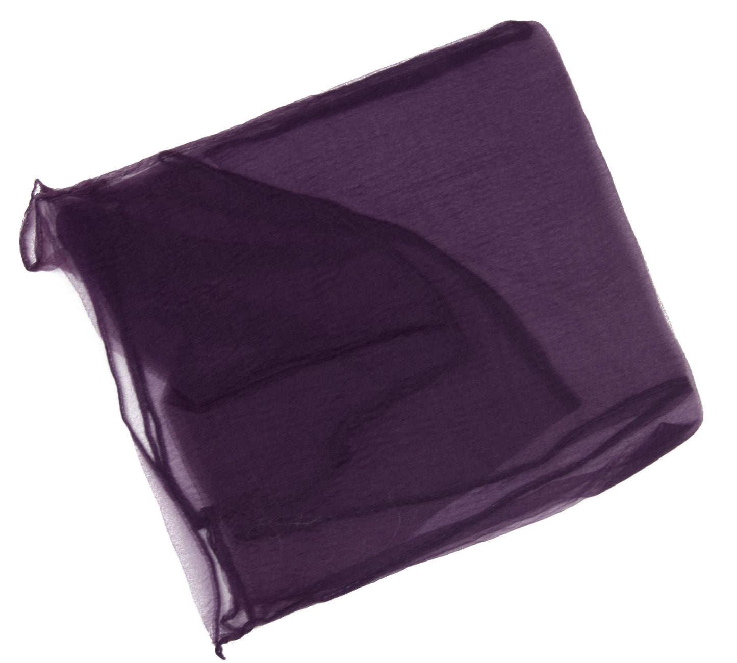 Square chiffon plain scarf