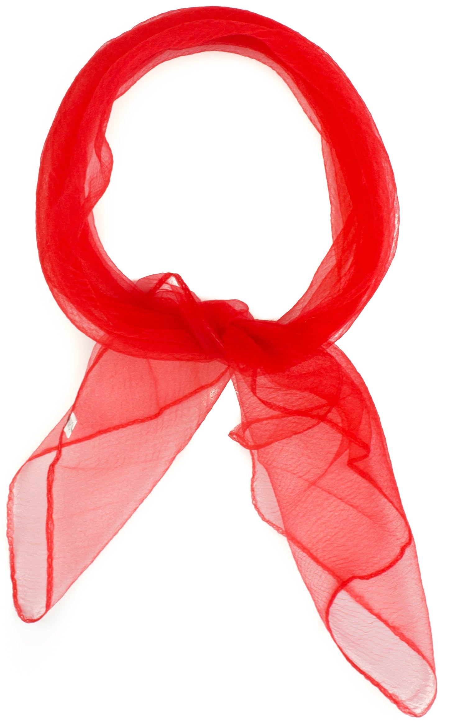 Square chiffon plain scarf
