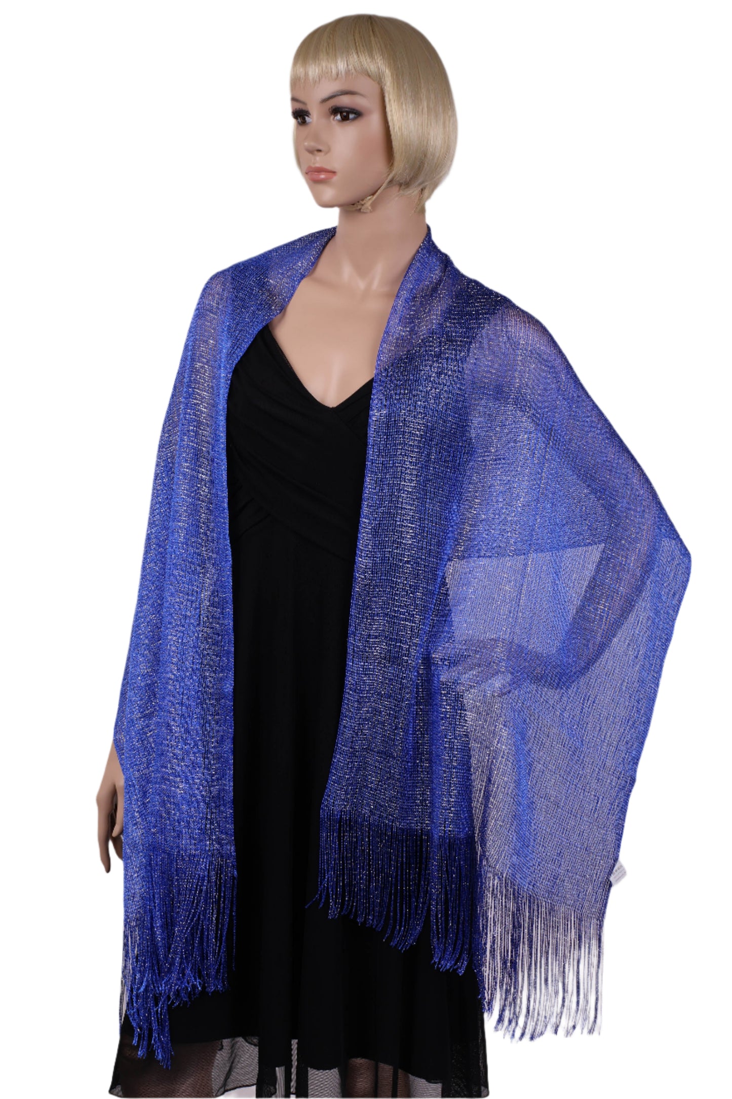 Metallic Lurex glitter scarf