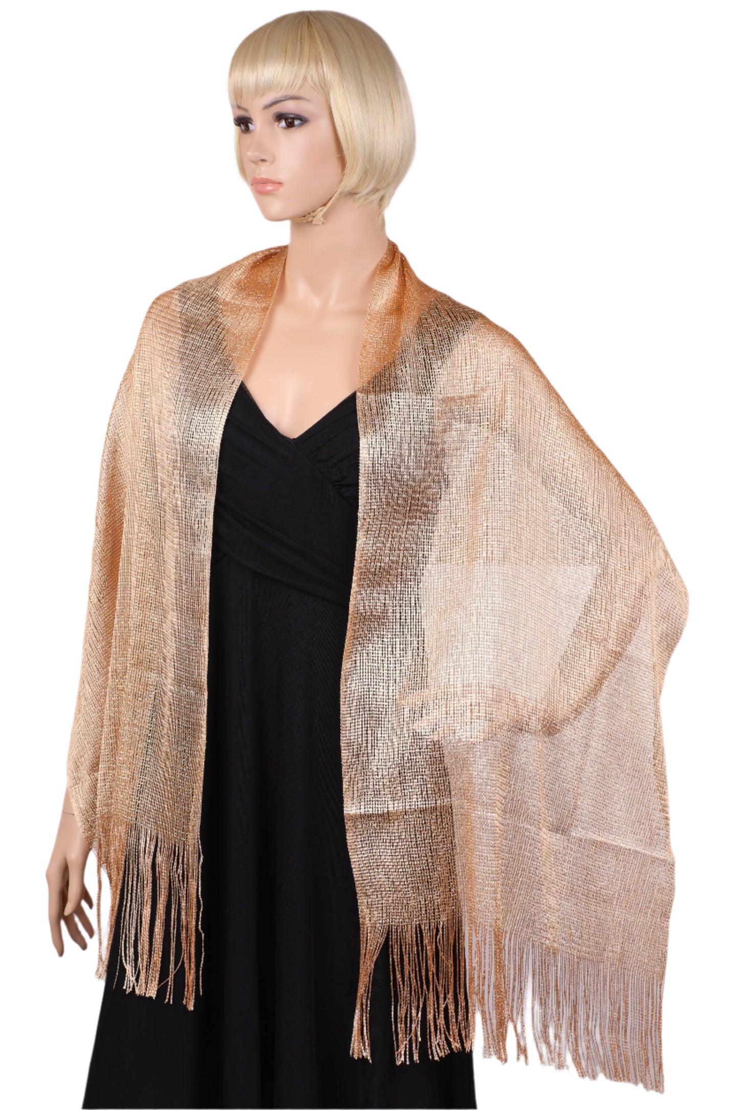 Metallic Lurex glitter scarf