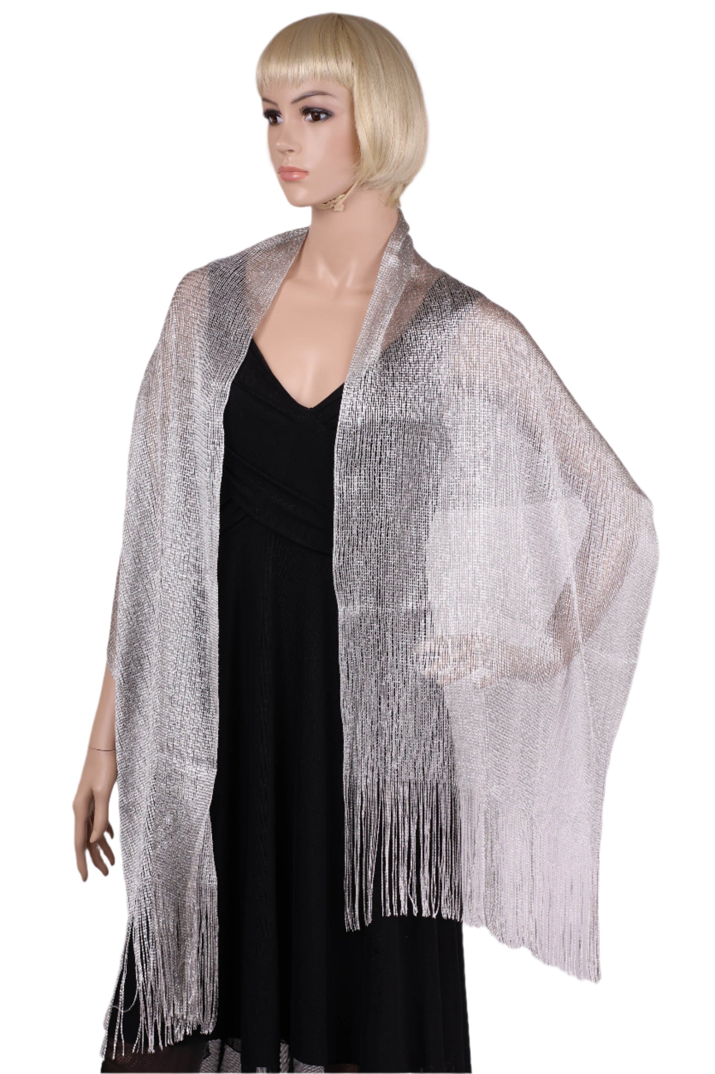 Metallic Lurex glitter scarf