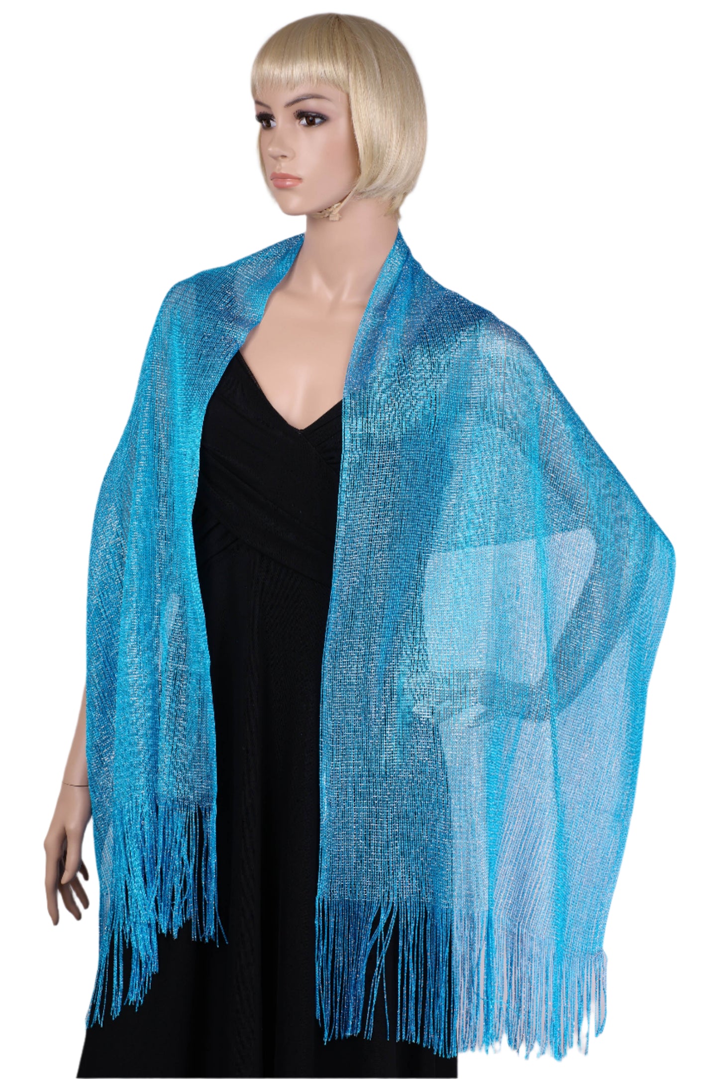 Metallic Lurex glitter scarf