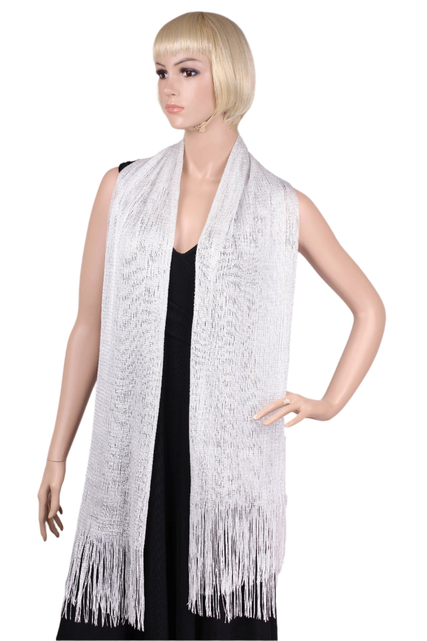 Metallic Lurex glitter scarf