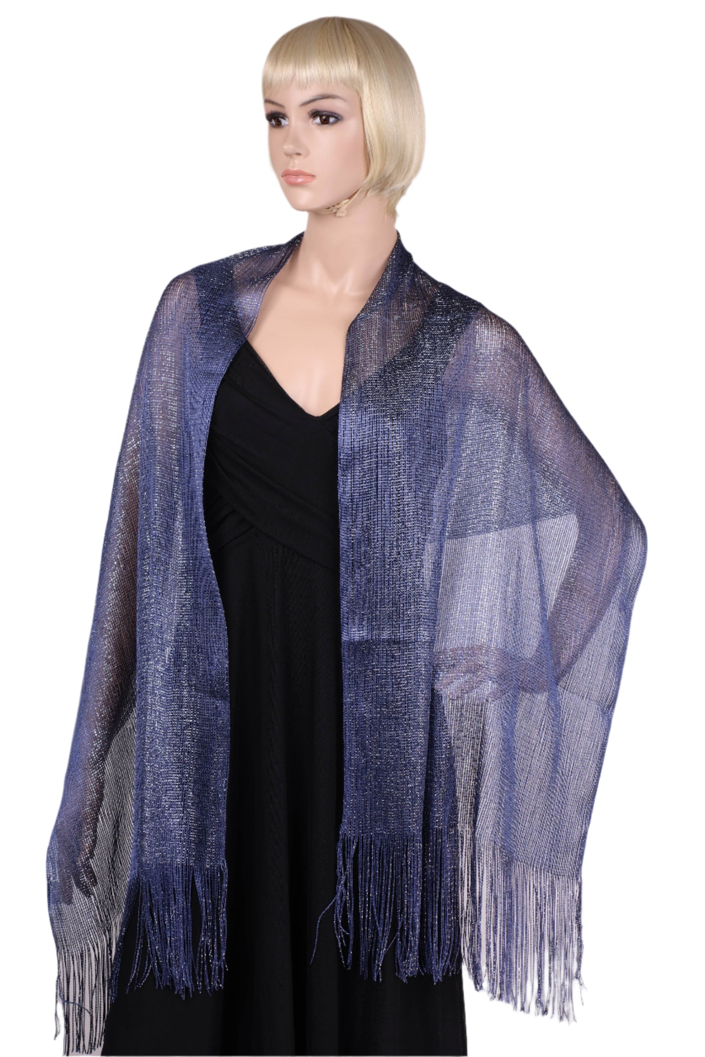 Metallic Lurex glitter scarf