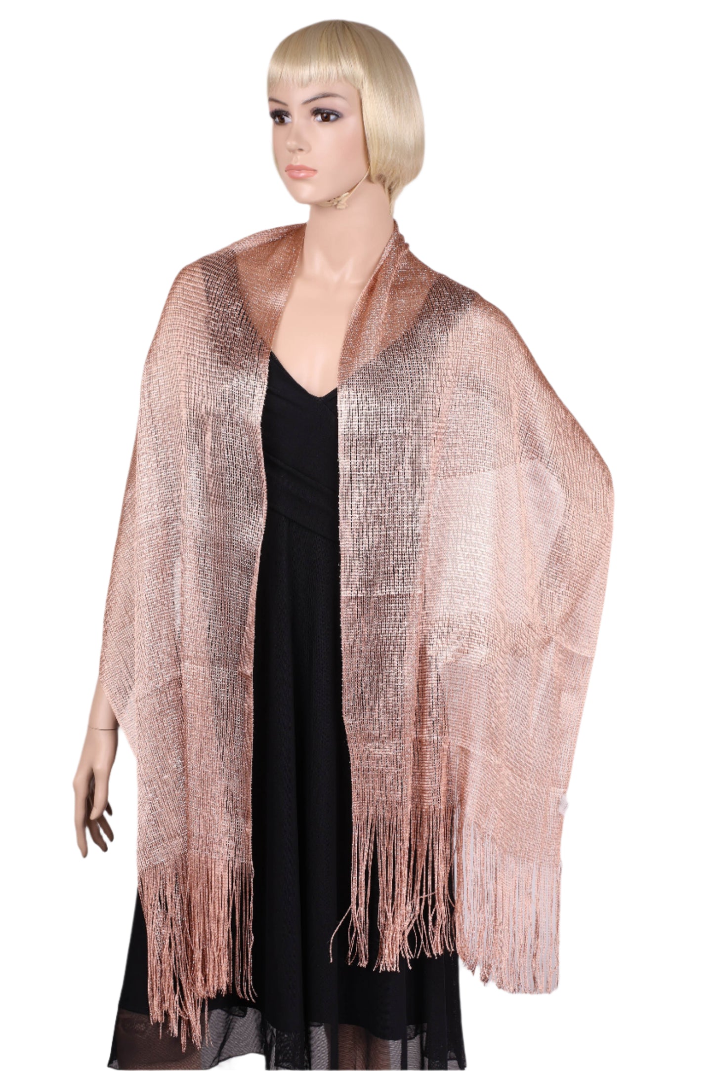 Metallic Lurex glitter scarf