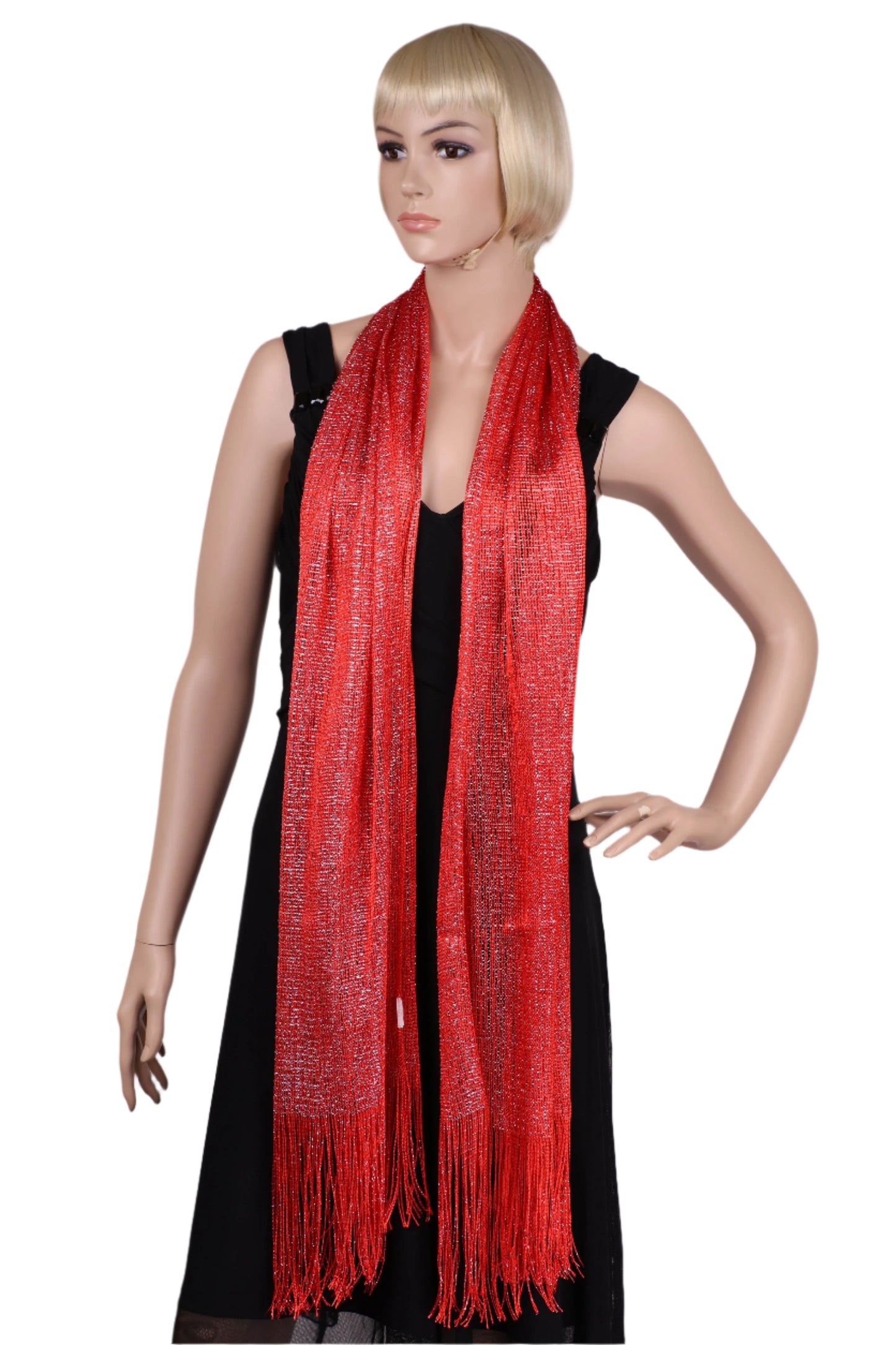 Metallic Lurex glitter scarf
