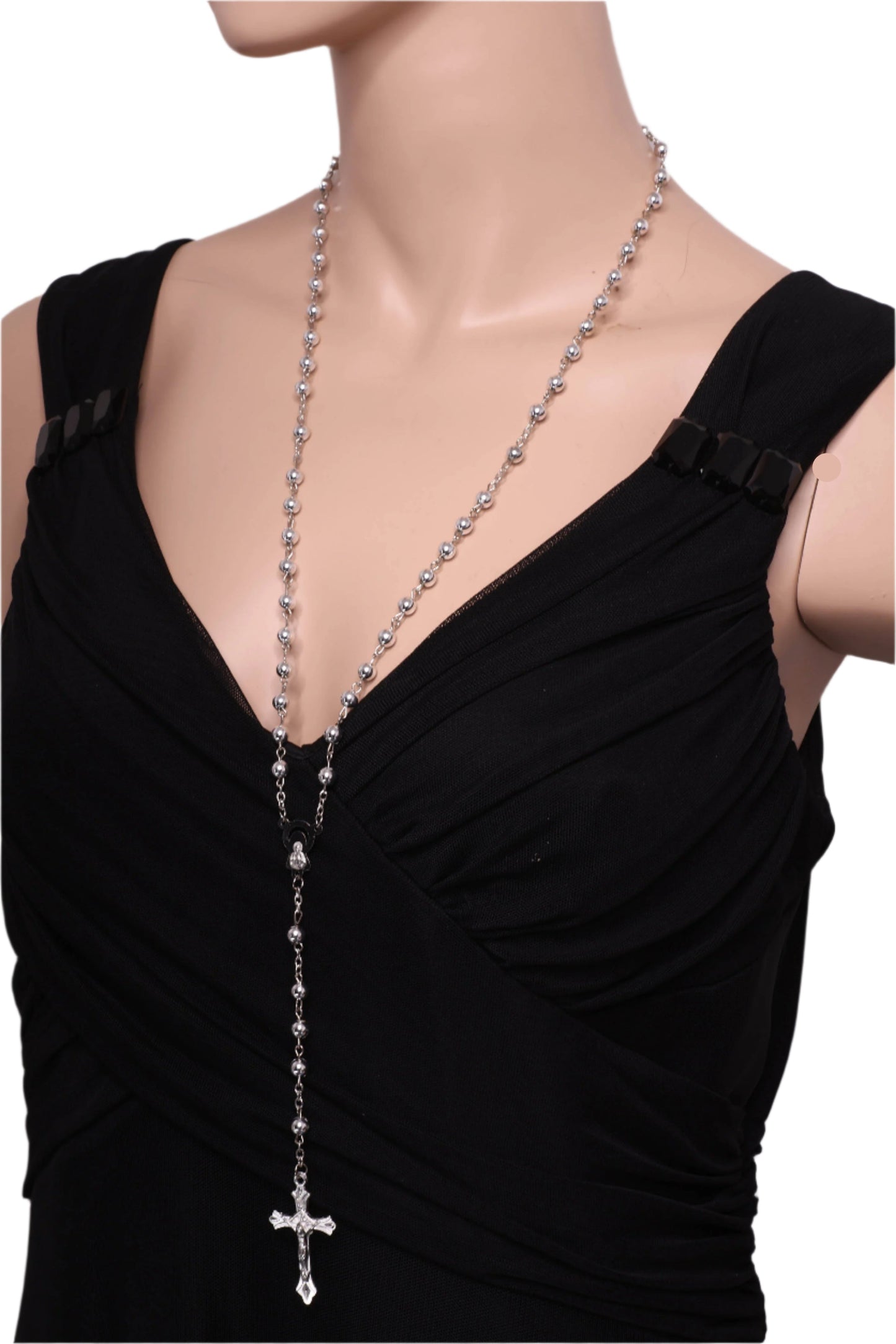 unisex Rosary Beads with cross pendant