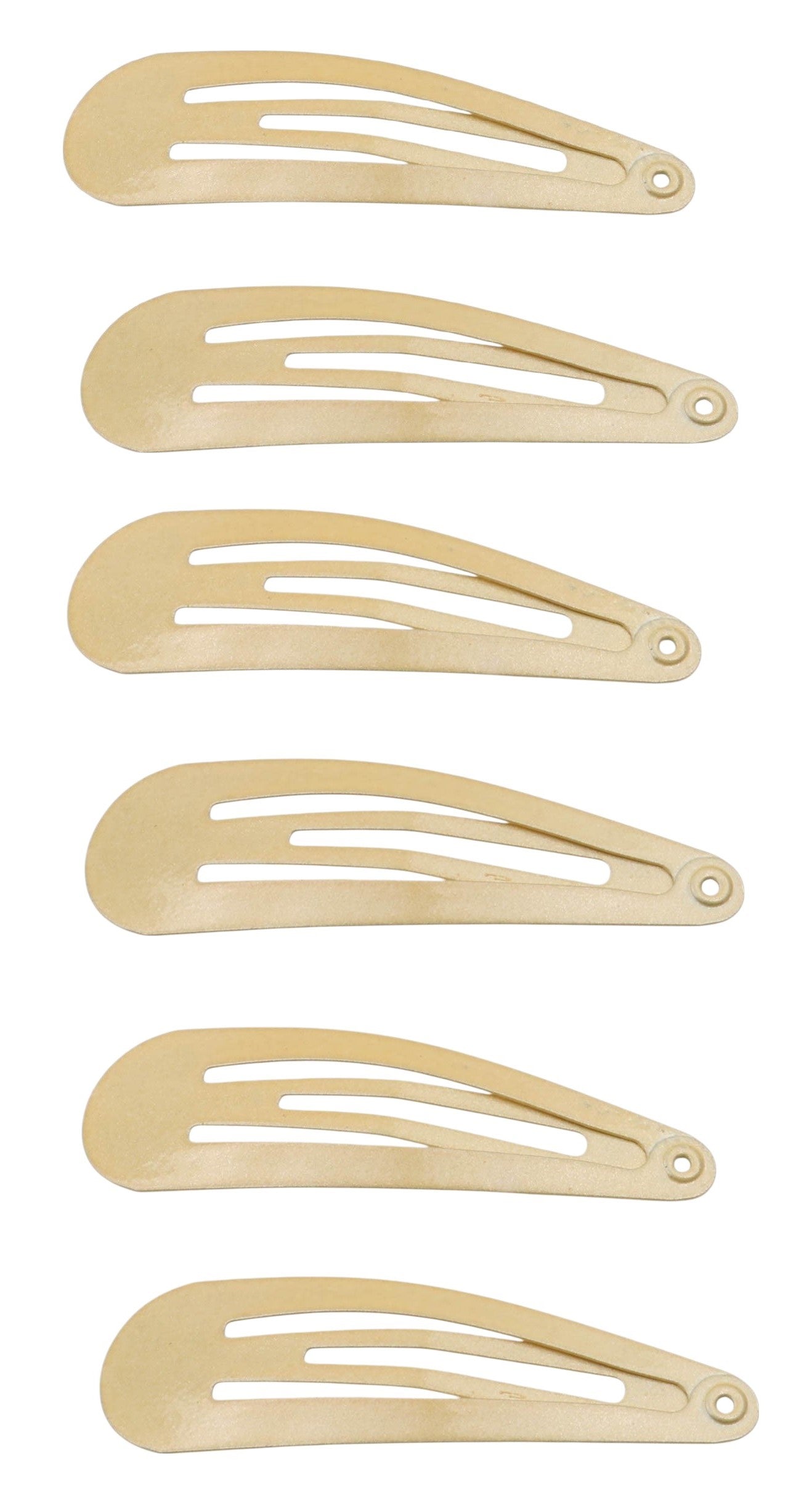 12 pcs Plain Snap Hair Clip Slider