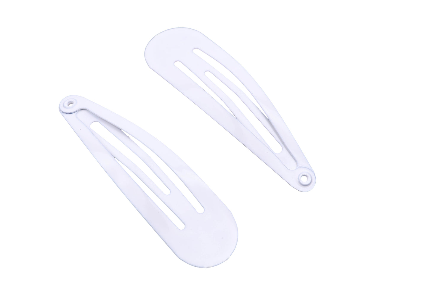 12 pcs Plain Snap Hair Clip Slider