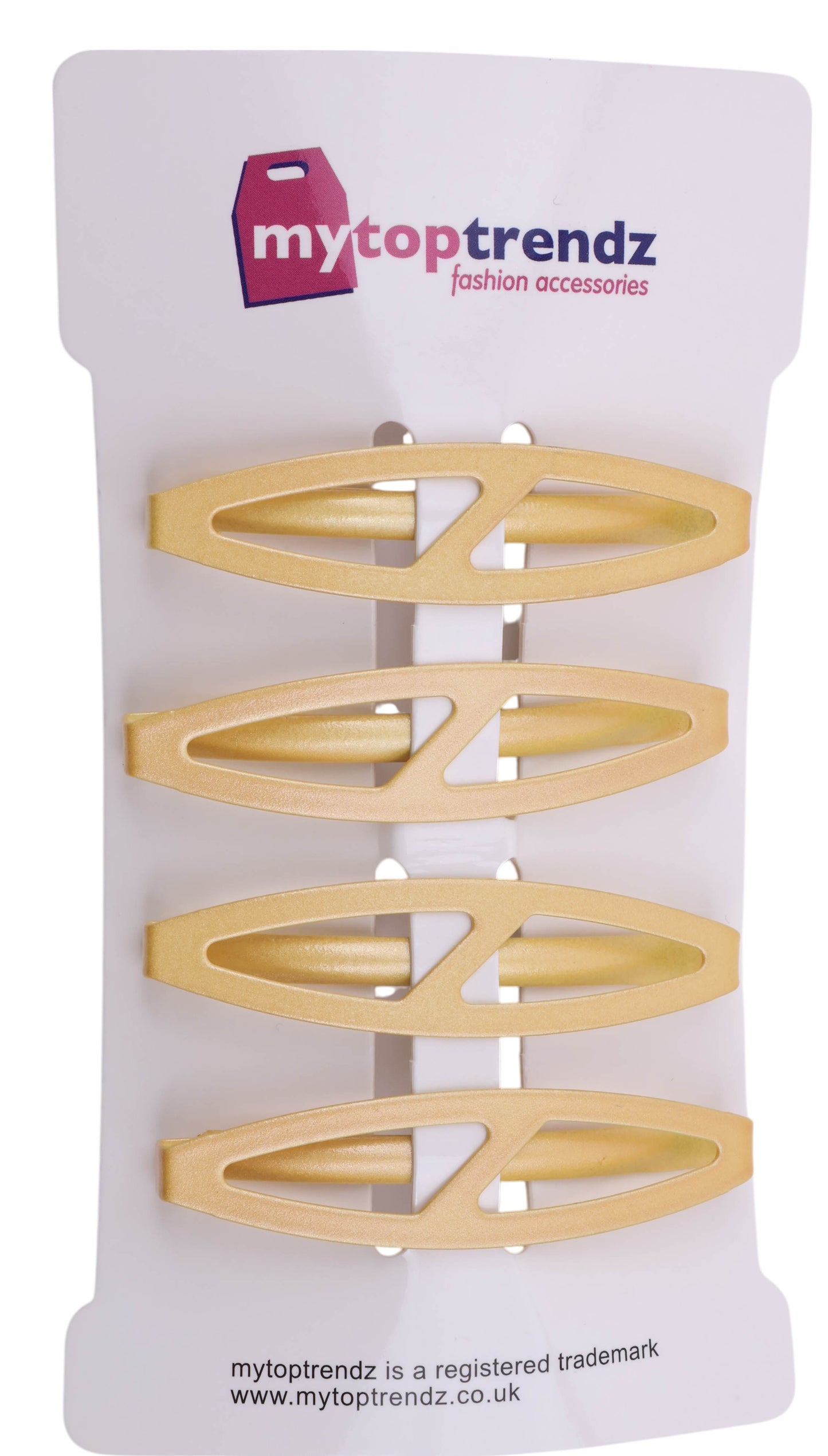 4pcs oval slash barrette Hair clip