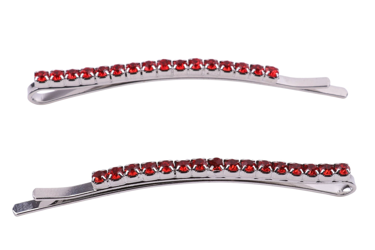 2Pcs Rhinestone bobby hair slider