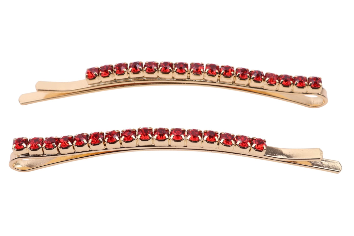 2Pcs Rhinestone bobby hair slider
