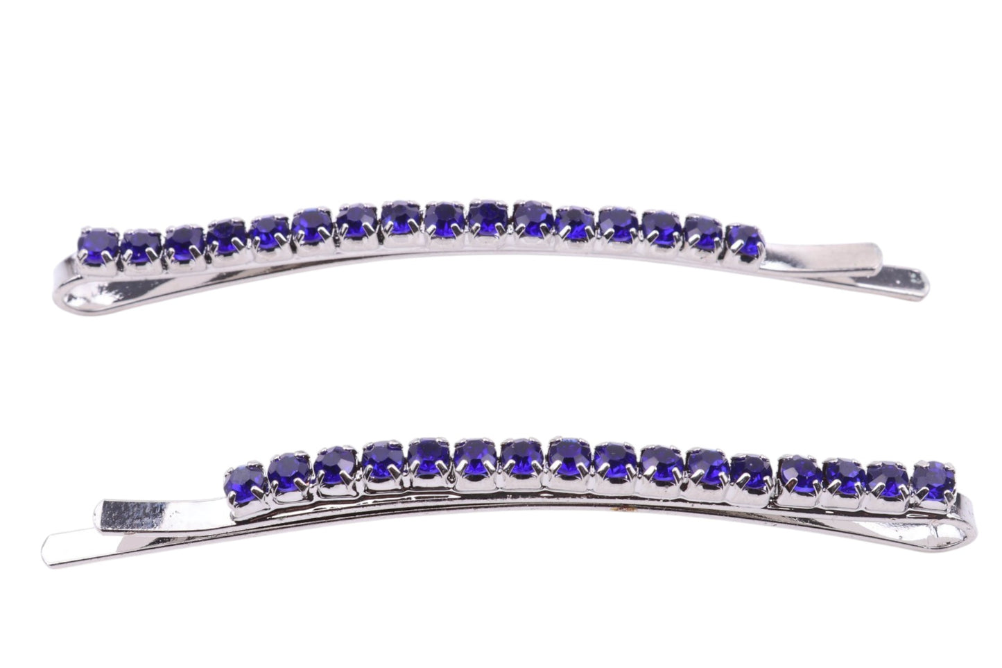 2Pcs Rhinestone bobby hair slider