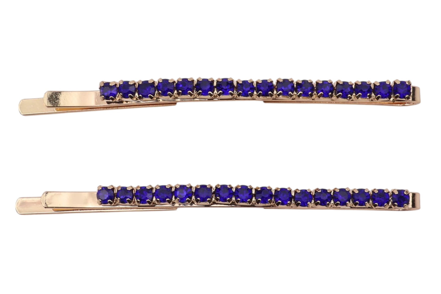 2Pcs Rhinestone bobby hair slider