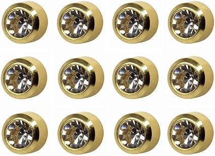 Pack of 12 pair Clear/Assorted stud earrings