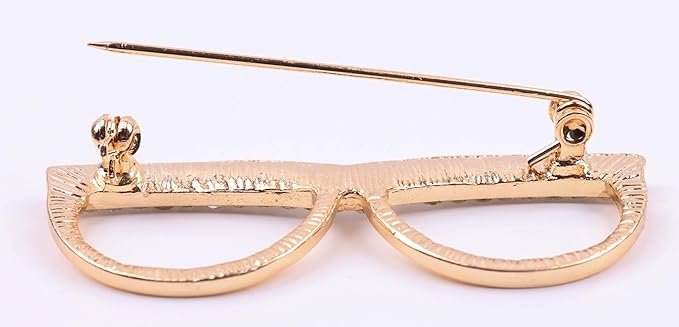 Opticians' Brooch Diamante Eyeglasses Pin for Spectacles Brooch