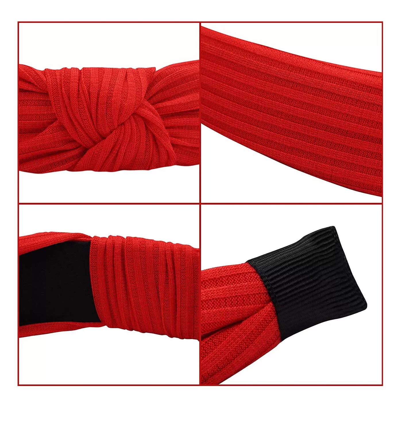Textured classic top knot headband