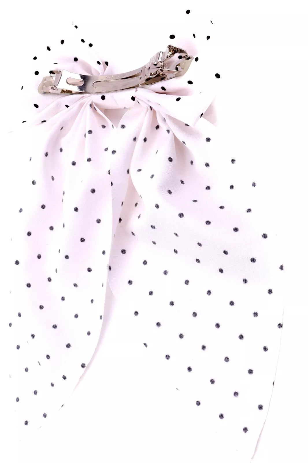 Mini polka dot Barrette bow
