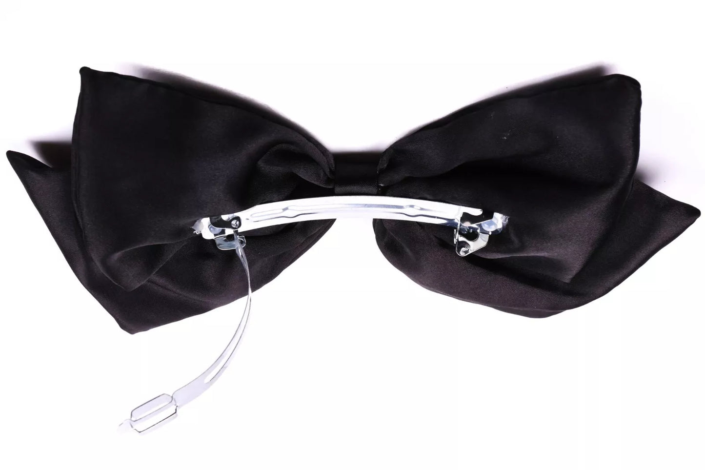 Silk satin plain Bow hair barrette