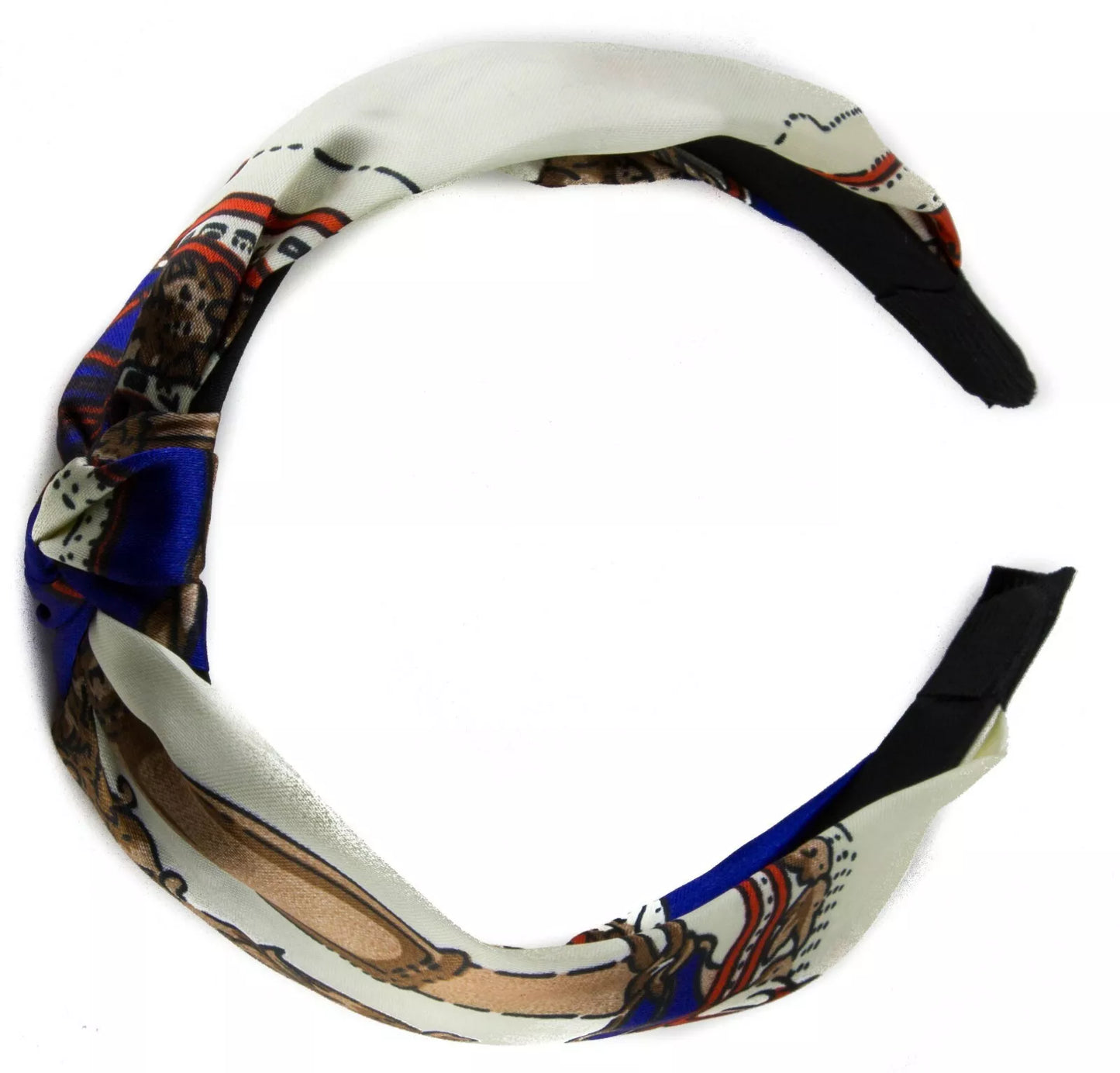 Retro print knotted headband