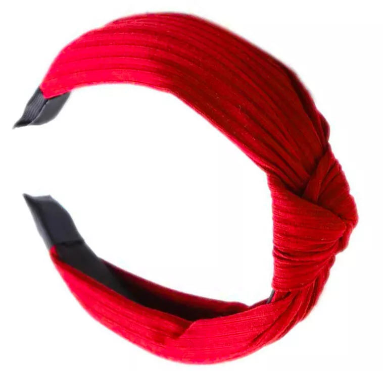 Textured classic top knot headband