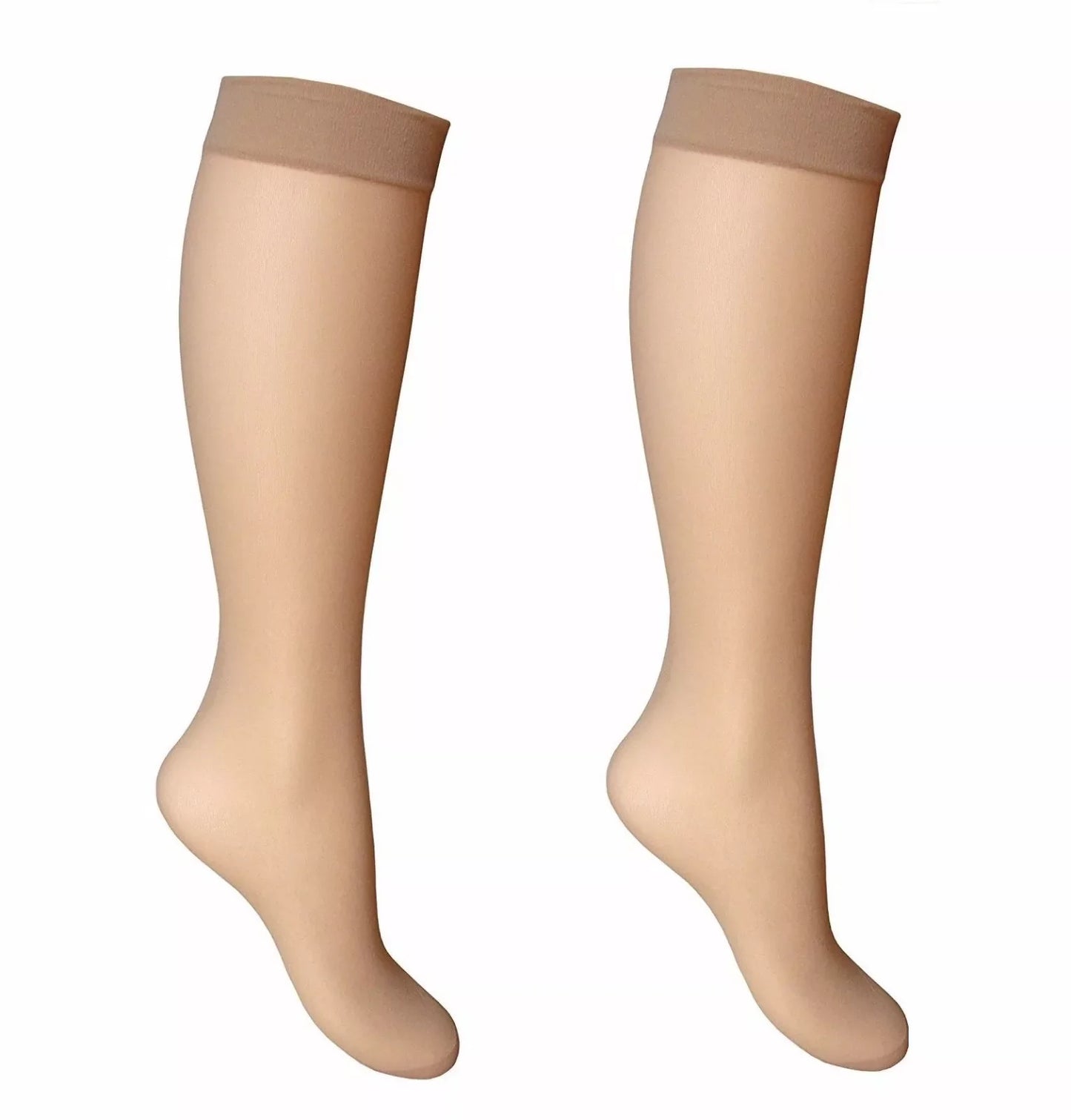 4 pairs- Women's knee highs 15 denier sheer socks