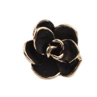 Small Crystal flower enamel stud earring