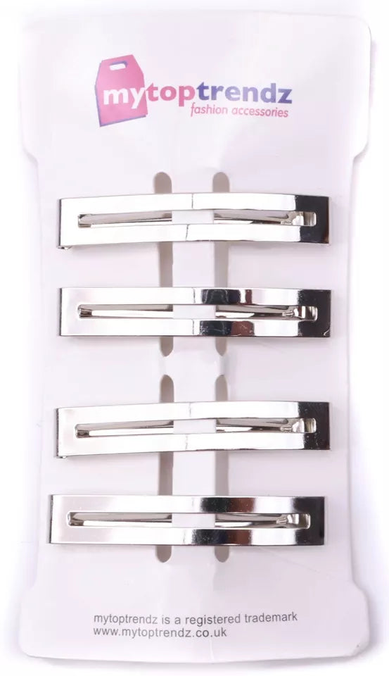 Pack of 4 slim Barrette Hair clip