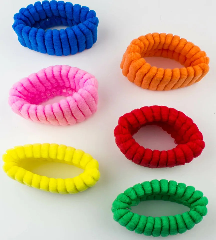 Thick chunky Donuts scrunchies