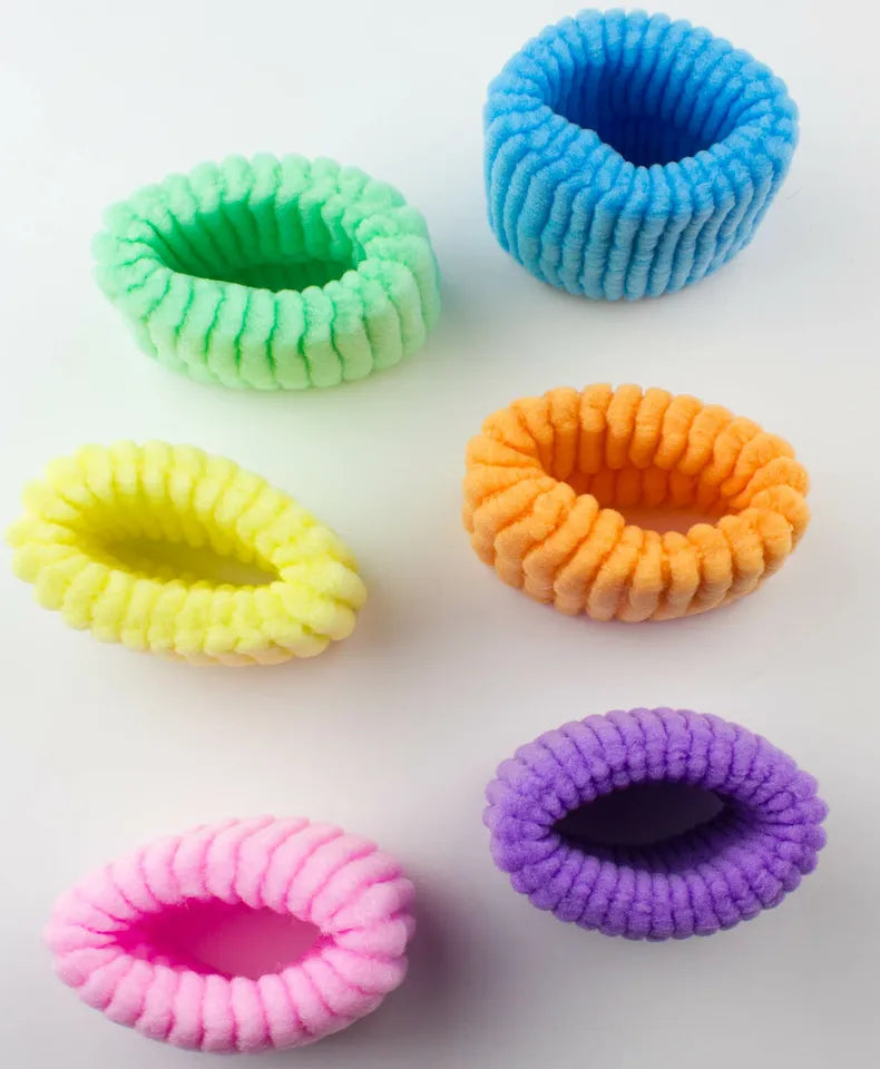 Thick chunky Donuts scrunchies