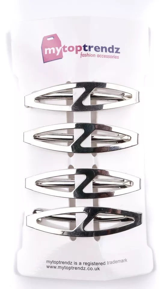 4pcs oval slash barrette Hair clip