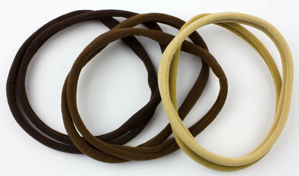 Pack of 6 fabric bands 10mm(1cm)