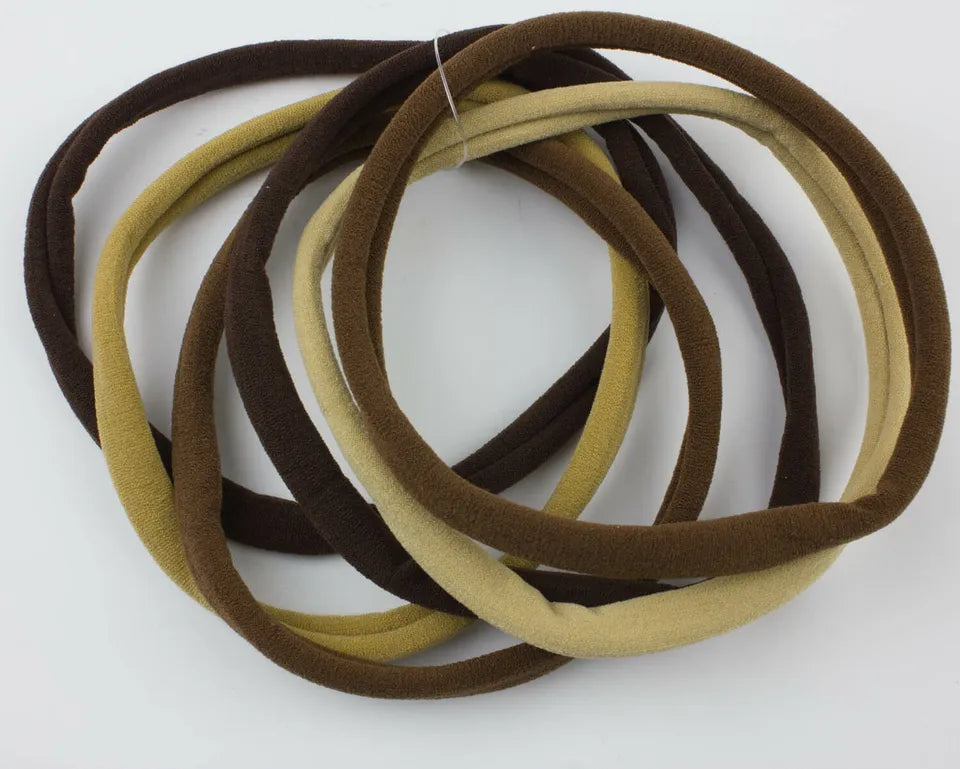 Pack of 6 fabric bands 10mm(1cm)