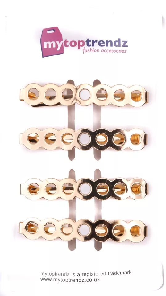 4 Pcs Small Circles Barrette Hair clip