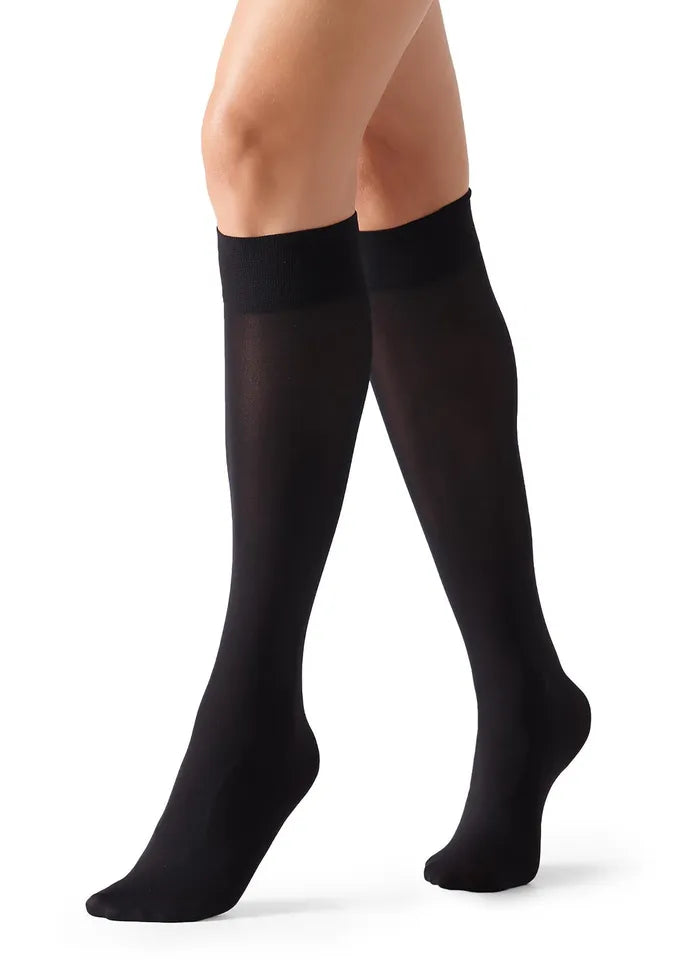 3 pair soft Opaque Knee High Socks