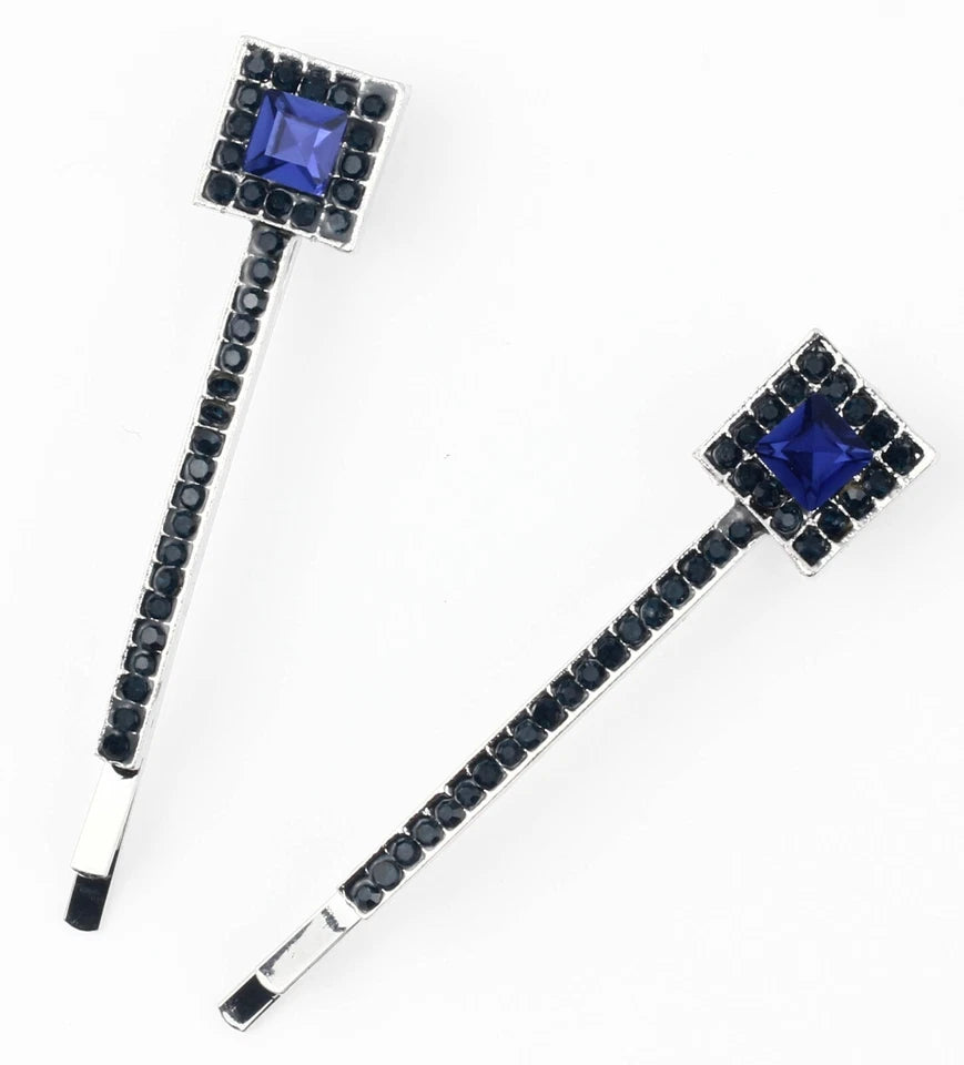 Slides with a dazzling diamante, hairpin clips, grips, and a crystal