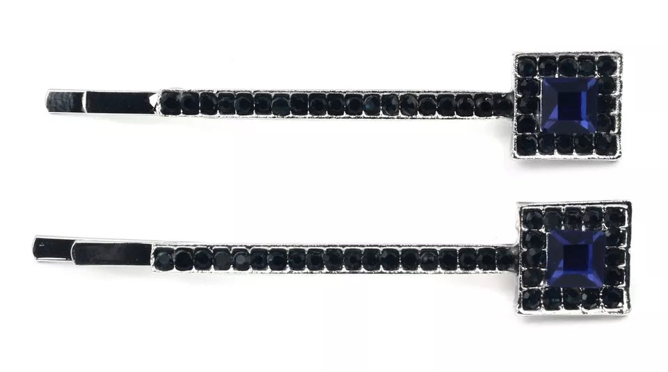 Slides with a dazzling diamante, hairpin clips, grips, and a crystal