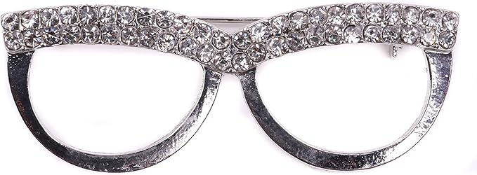 Opticians' Brooch Diamante Eyeglasses Pin for Spectacles Brooch