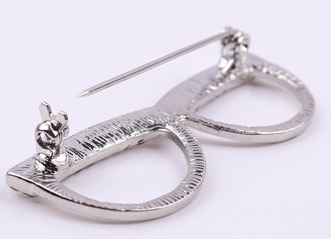 Opticians' Brooch Diamante Eyeglasses Pin for Spectacles Brooch