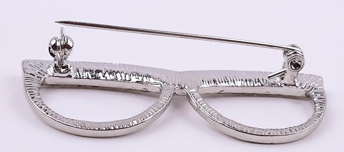 Opticians' Brooch Diamante Eyeglasses Pin for Spectacles Brooch