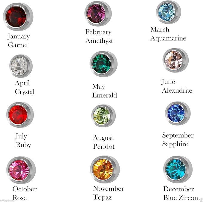 Pack of 12 pair Clear/Assorted stud earrings