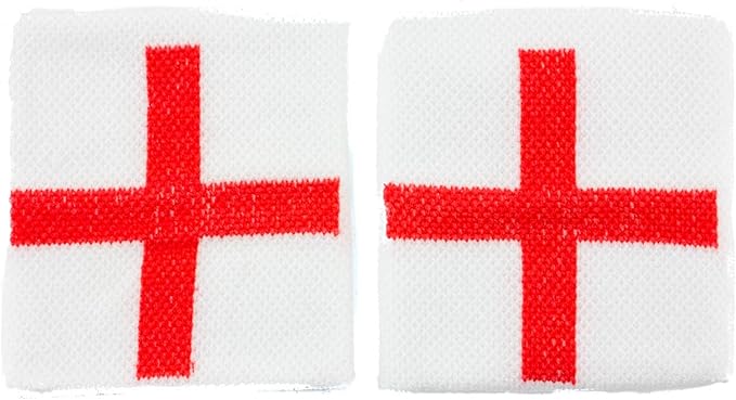 Set of Sports England Flag St. George Cross Wristband & Headband