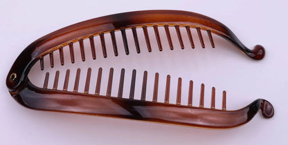 Banana Hair Clip, Long Non Slip Ponytail Holder Plastic French Style Hair Comb (Size: 11 CM / 15CM)