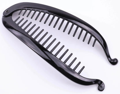Banana Hair Clip, Long Non Slip Ponytail Holder Plastic French Style Hair Comb (Size: 11 CM / 15CM)