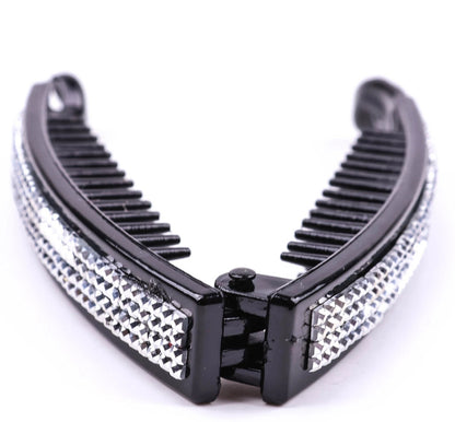 Mini Banana Hair Clip Small Ponytail Holder Ring Comb Plastic Hair Clip for Women