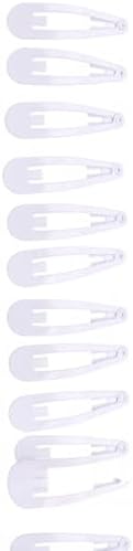 Mini Snap Hair Clips Silver Bendy Barrettes Non Slip Tic Tac Hair Slides for Girls Women  (Pack of 12)