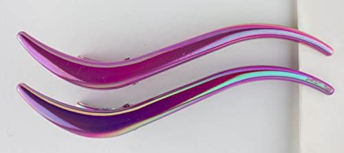 S Shape Metal Hair Grip for Women. Large Beak Hair Clips Concord Flamingo Alligator Clips Curved (Pack of 2)