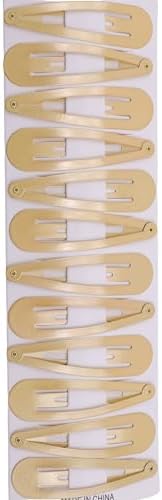 Mini Snap Hair Clips Silver Bendy Barrettes Non Slip Tic Tac Hair Slides for Girls Women  (Pack of 12)