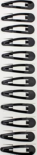 Mini Snap Hair Clips Silver Bendy Barrettes Non Slip Tic Tac Hair Slides for Girls Women  (Pack of 12)