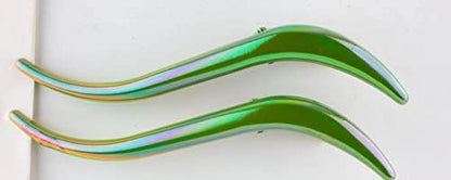 S Shape Metal Hair Grip for Women. Large Beak Hair Clips Concord Flamingo Alligator Clips Curved (Pack of 2)